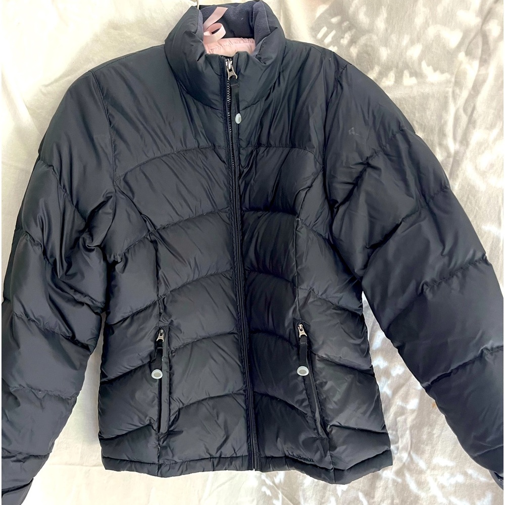 L.L Bean Goose Down Black Puffer - Small EUC